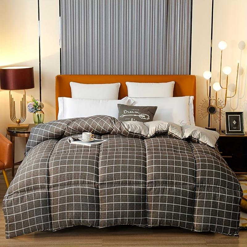 

new soft-touch fabric high-quality thick quilt for all seasons, winter quilt. Premium craftsmanship upgraded home and hotel bed 150x200cm 1.5kg темно-сірий колір