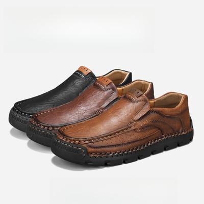Men's Casual Shoes Handmade Leather Loafers Comfortable Men's Shoes Flat Moccasins Men's Sneakers