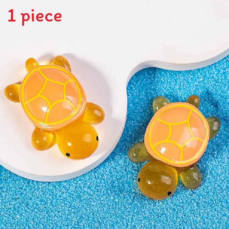 

Ручна робота Черепаха Смола Мікро Ландшафт Настільна Прикраса Подарунок Акваріум Риба помаранчевий