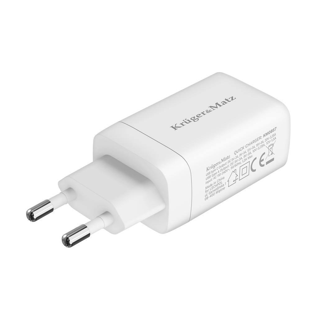 Kruger&Matz 65W GaN Power Delivery Quick Charge Fast Charger