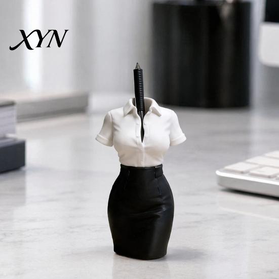Stylish Office Organizer OL Woman Bust Pen Holder, 3D Printed Desk Organizer, Creative Flower Vase Decor for Home, Gift Women Artistic Container