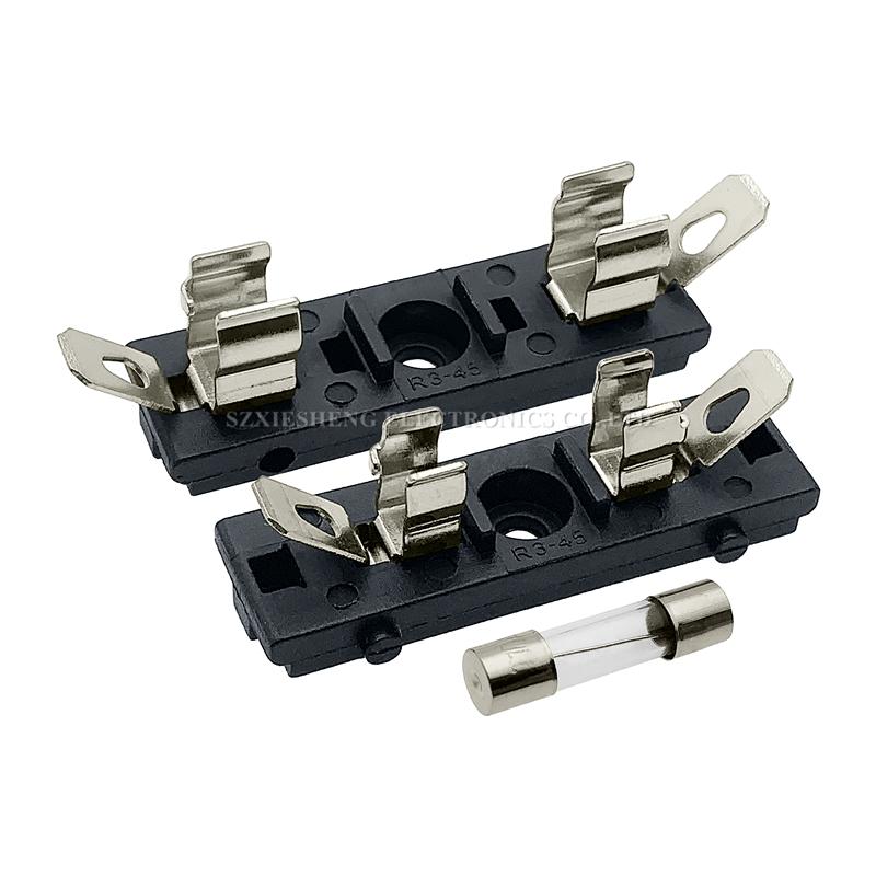 5PCS R3-45 5*20/6*30MM Fuse Holder 10A250V Panel Mounting High Temperature Resistance Fuse Base With 5*20MM/6*30 Tube Fuse Fuse Holders1
