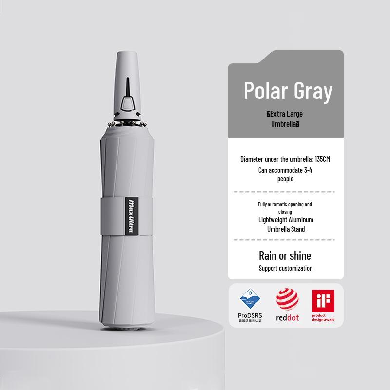"Large Fully Automatic Folding Umbrella for Sun and Rain, High-Grade Men's Dual-Use Parasol"