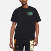 Nike Logo Print Crew Neck Short Sleeve T-Shirt Men Tops Black DB5965-010