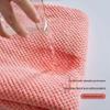Women's Coral Fleece Bathrobe Set: Long Sleeve Bath Dress and Hair Drying Cap