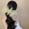 Cute Style Sequins Bowknot Shape Hair Claw Summer Hair Accessories for Women High Ponytail Party Anti-Slip Hairpins