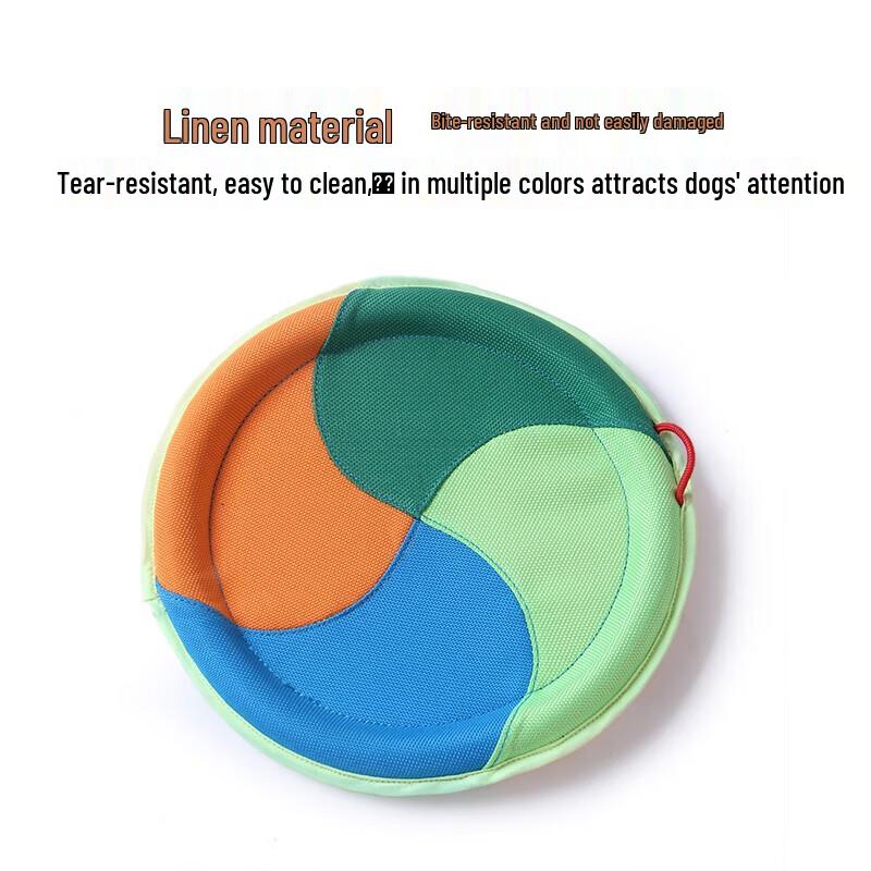 EETOYS Durable Hemp Dog Frisbee & Chew Toy