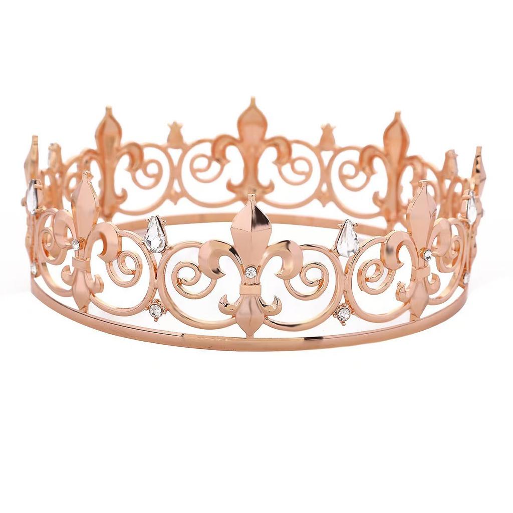 Neue Vollkreis-Krone Schlichter und eleganter Brautschmuck Hochzeitskrone Schmuck Hochzeitskleid-Accessoires Aufführung