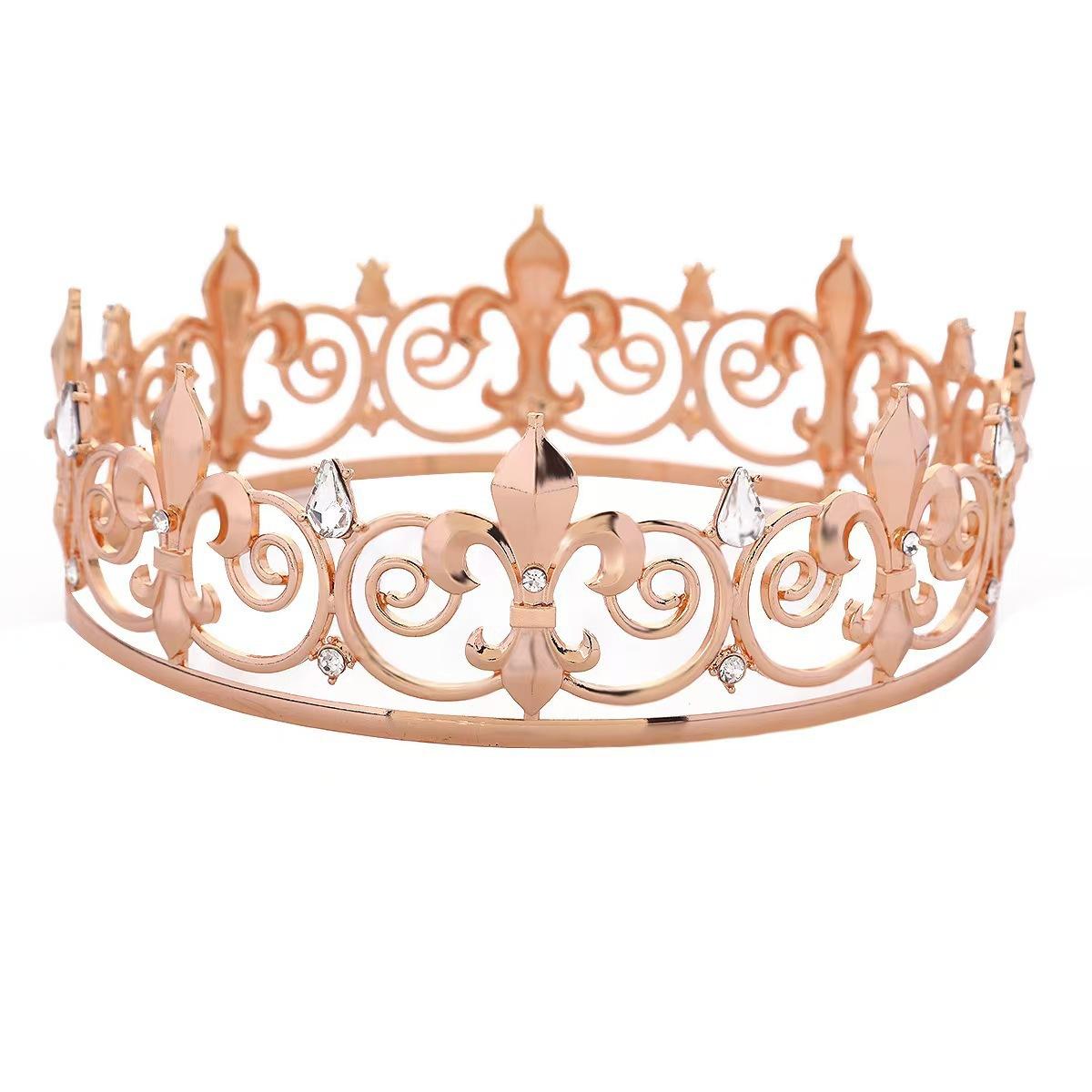 

New Full Circle Crown Simple and Elegant Bridal Headwear Wedding Crown Jewelry Wedding Dress Accessories Performance