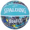 Spalding Graffiti Blue Basketball, Size 5