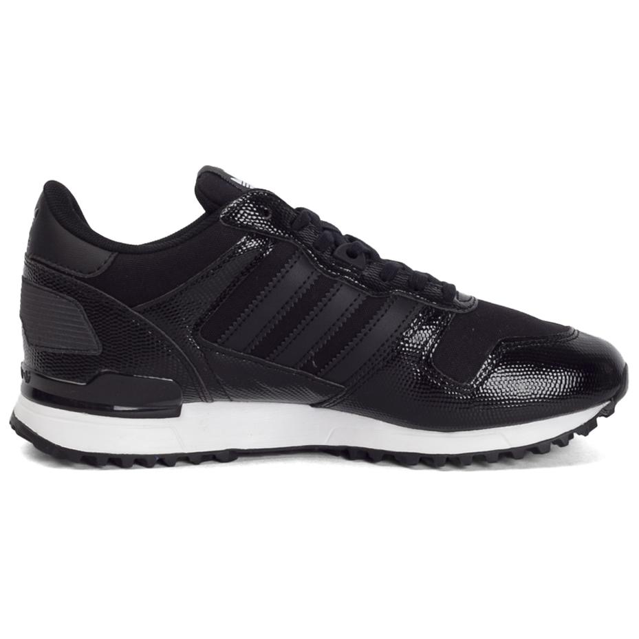 Adidas Originals ZX 700 Versatile Comfortable Slip-Resistant Durable Low-Top Lifestyle Casual Shoes Women Sneaker Black BA9981