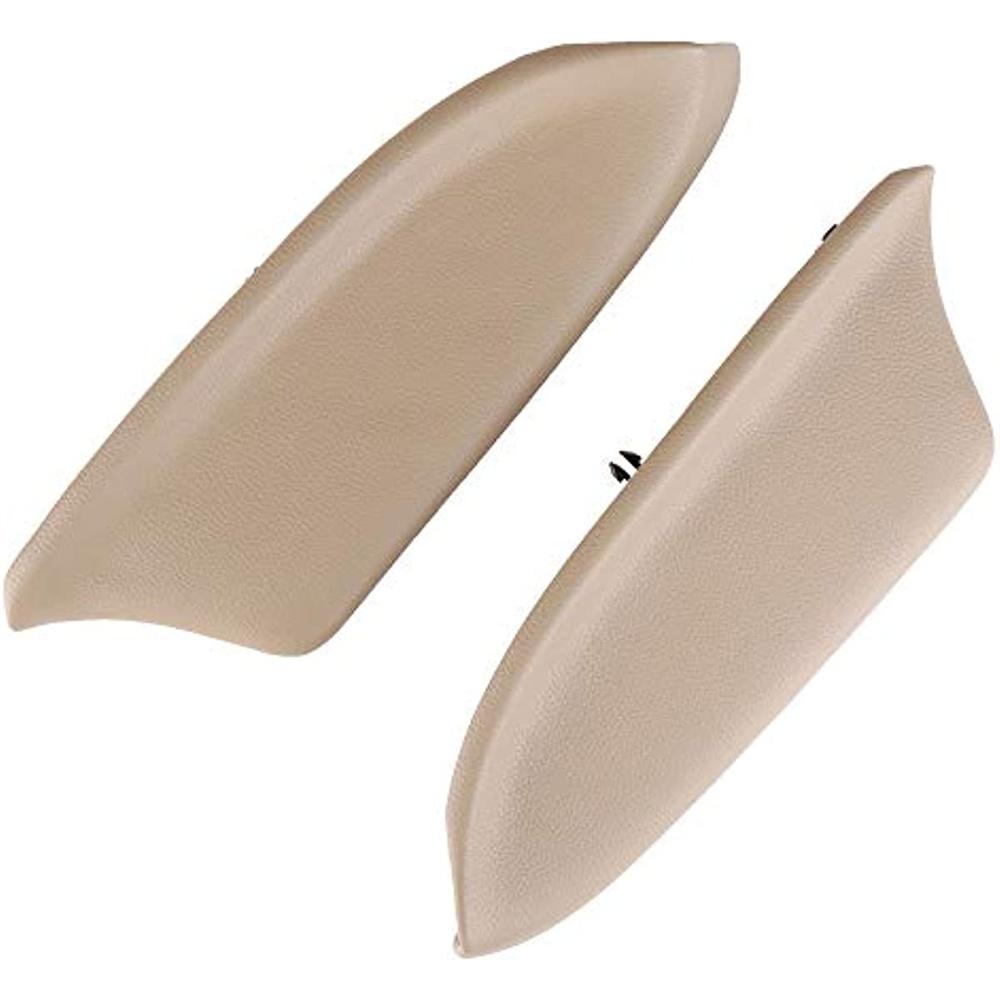 Pair Beige Front Door Panels Armrest Cover Skin For Honda Accord Sedan 2008-2012