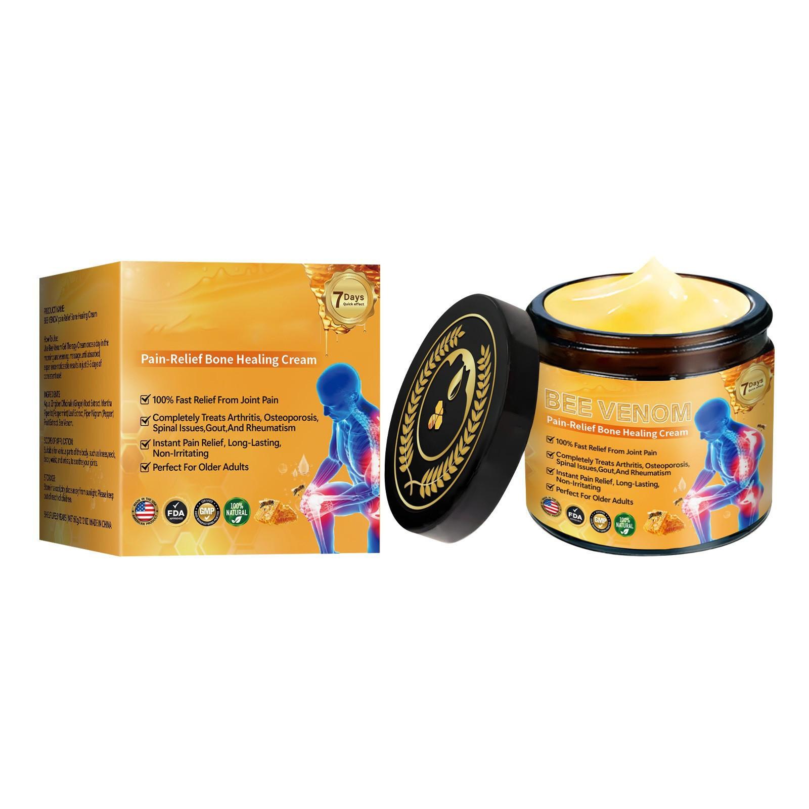 

Крем для успокоения суставов и мышц Bee Joint, а также крем для снятия боли способствуют укреплению суставных тканей и уменьшению боли в суставах