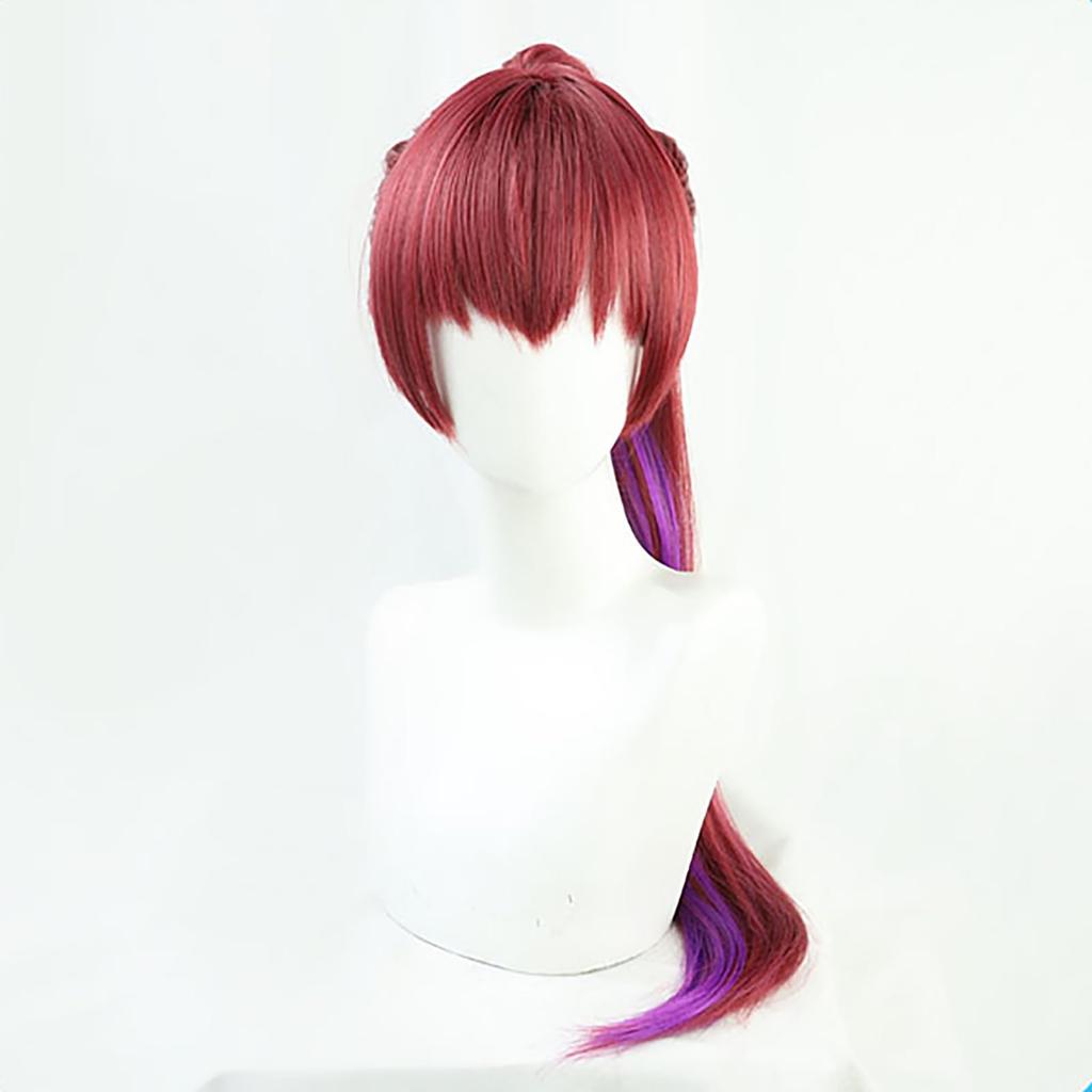 VTuber Hololive Nijisanji Cosplay Halloween Wig [milky Time] (Houshou Marine, Ponytail)
