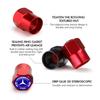 Car Sticker 4pcs Car Wheel Tire Valve Tyre Caps Universal Auto Accessories For Mercedes Benz CLK GLC W212 C200 C300 W203 W204 W2