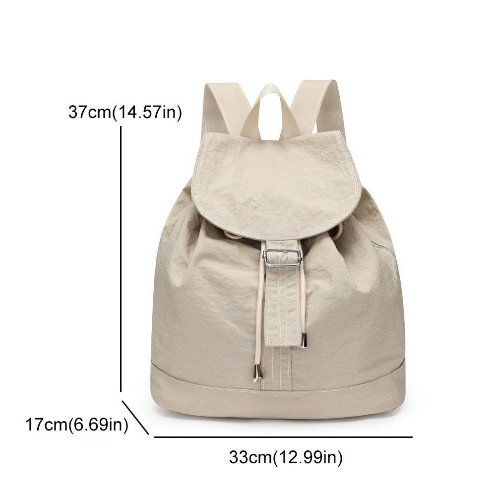 Lightweight Travel Backpack Nylon Student Schoolbag Fashion Drawstring Backpack  Teenagers