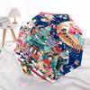 1pc Christmas Festival Santa Claus Snowman Reindeer Angel Outdoor Umbrella, Automatic Open Close 8 Bone Iron Frame Portable Folding Design Suitable fo