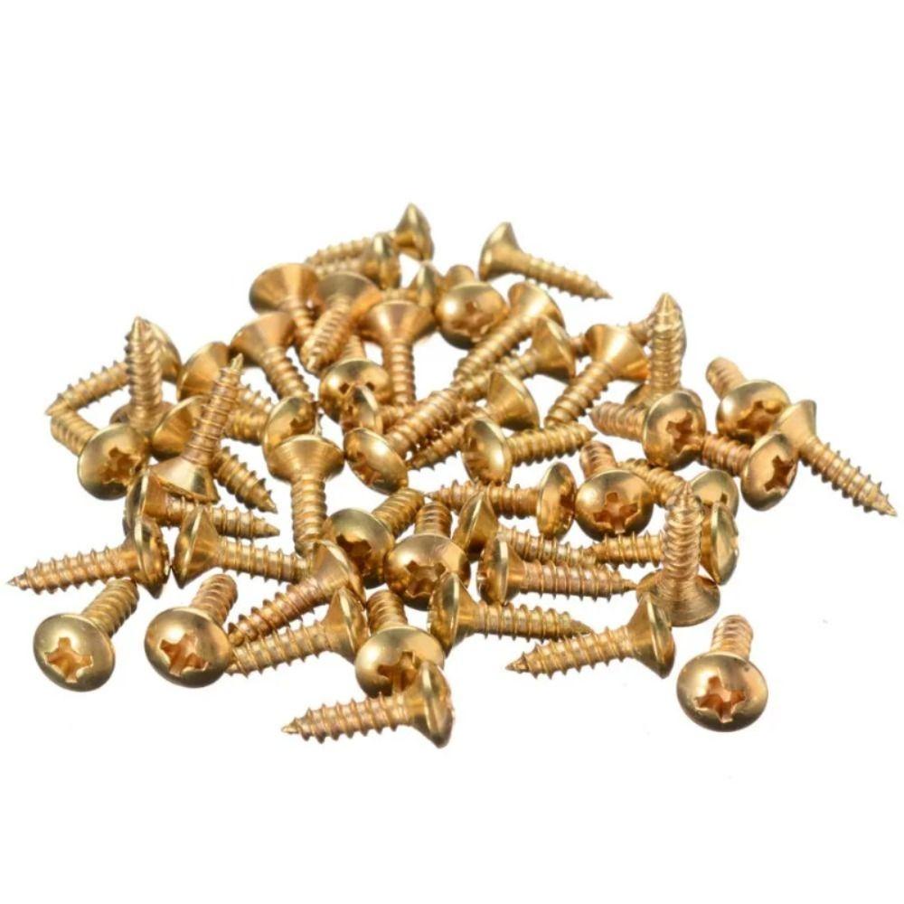 3*12mm Fixed Screw Gold Black Silver Guitar Bass Pickguard Screws Electric Guitar Screws