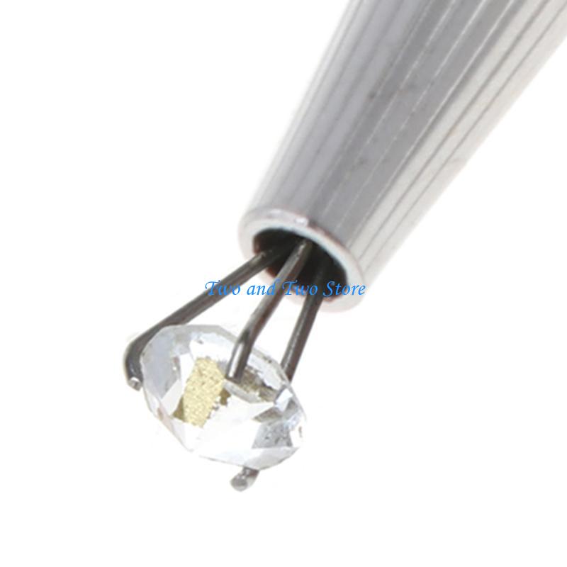 HX6F Stainless Steel 3/4-Claw Pick up Tool for Small Parts Diamond Gemstones Catcher