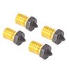 4 STÜCK 3D-Drucker Düsenset PTFE-beschichtet High Flow Hochgeschwindigkeitsdruck Extruder Messingdüse für