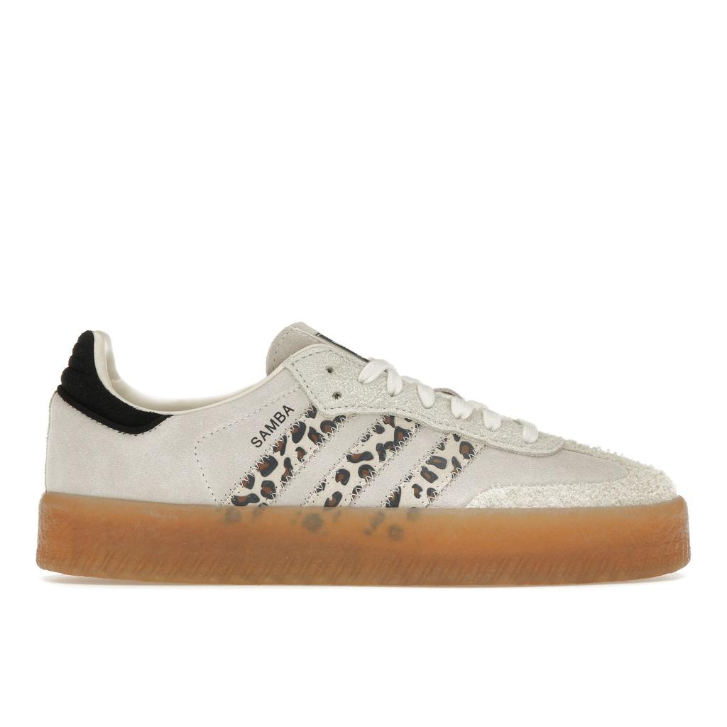 Adidas Sambae Cream White Leopard Women Sneakers Off-White Core-Black JI4226