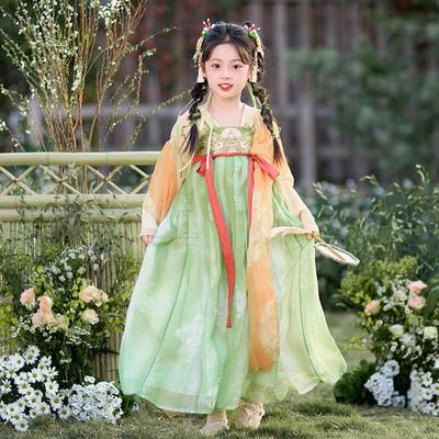 Qibai Girls' Ancient Chinese Style Hanfu Dress