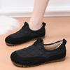 Old Beijing Winter Cloth Shoes Women's Velvet Soft-soled One-pedal Cotton Shoes Casual Fashion Versatile Warm Flat-soled Doudou Shoes