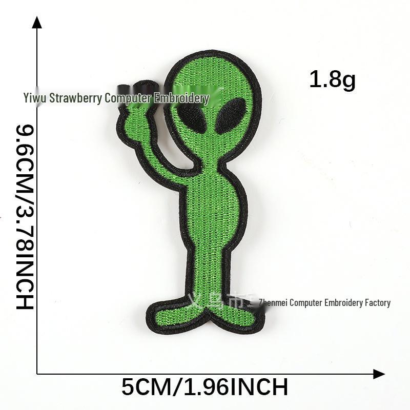 

Инопланетный значок Вышитая нашивка для одежды