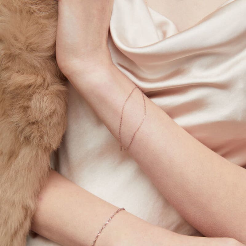 of Lavishe 925 Silver Color Coated Twist Bracelet