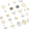 Enchanting Silver Tulip Hexagram Bow Star Rose Pendant for DIY Beading