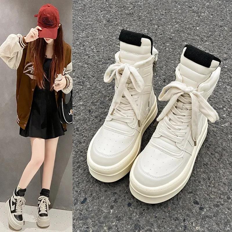 Fashion Luxury Trainers Casual Shoes Men High Top Brown Suede Genuine Leather Women Flat Geobasket Ro Lace Up Sneakers Zip Ankle Boots