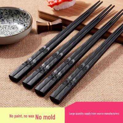 Japanese-Style Frosted Alloy Chopstick Set for Home and Hotel Use