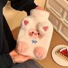 Cute Hot Water Bottles Lamb Pattern Hand Warmers Kawaii Water-filling Bottle  Female