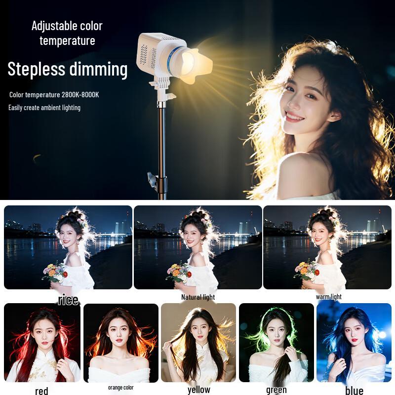 Beiyang 40W COB Hair Light for Live Stream & Photography