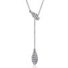 High Water Drop Type Fashionable Personalized Pull Adjustment Design Full Of Diamonds Super Flash Exquisite Feminine Light Luxury Necklace