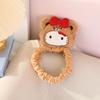 Creative Cartoon Cat Rearview Mirror Cover - Cute Plush Car Decoration for Girls