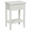 Set of 2 Bedside Tables with 1 Drawer "Charme" White Atmosphera