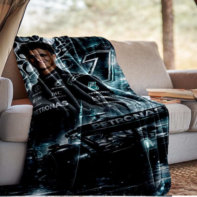 Coperta Leggera Lando Pilota di Corse Ideale per Letto Perfetta per Viaggi, Campeggio, Soggiorni, Uffici, Divani, Regalo di Natale per Fan