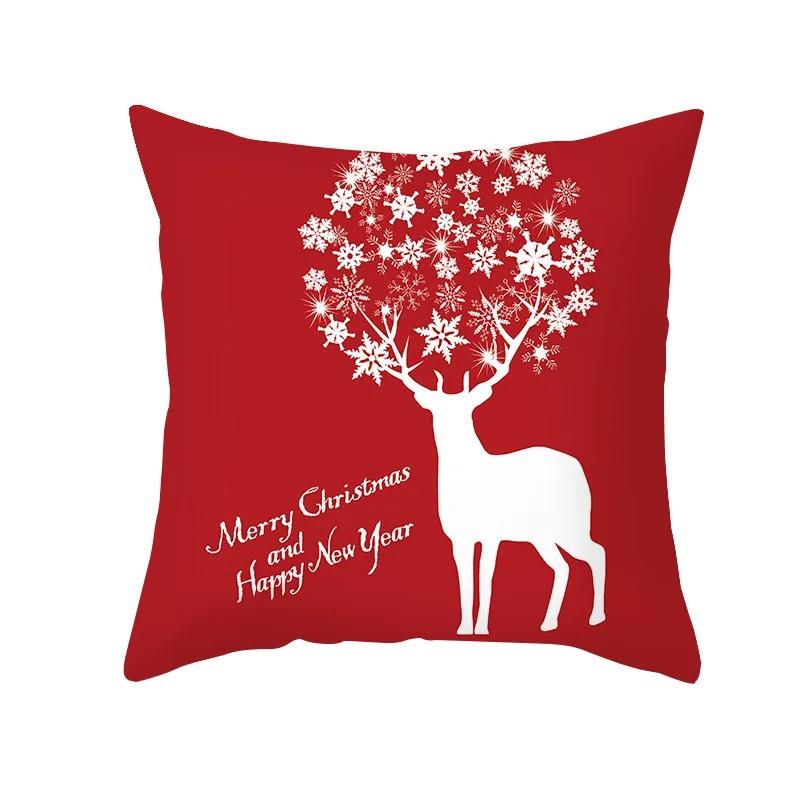 Christmas Themed Pillowcases Car Accessories Office Santa Claus Living Room Sofa Home Pillowcases