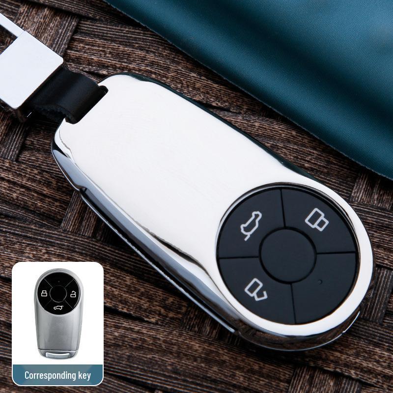 

Metal Key Cover for 2021 Great Wall ORA White Cat, Good Cat, Ballet Cat - Protective Car Key Case