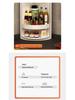Triangle Kitchen Spice Rack: Wall-Mounted, Rotating Storage Shelf with Large Capacity and Punch-Free Corner Organizer