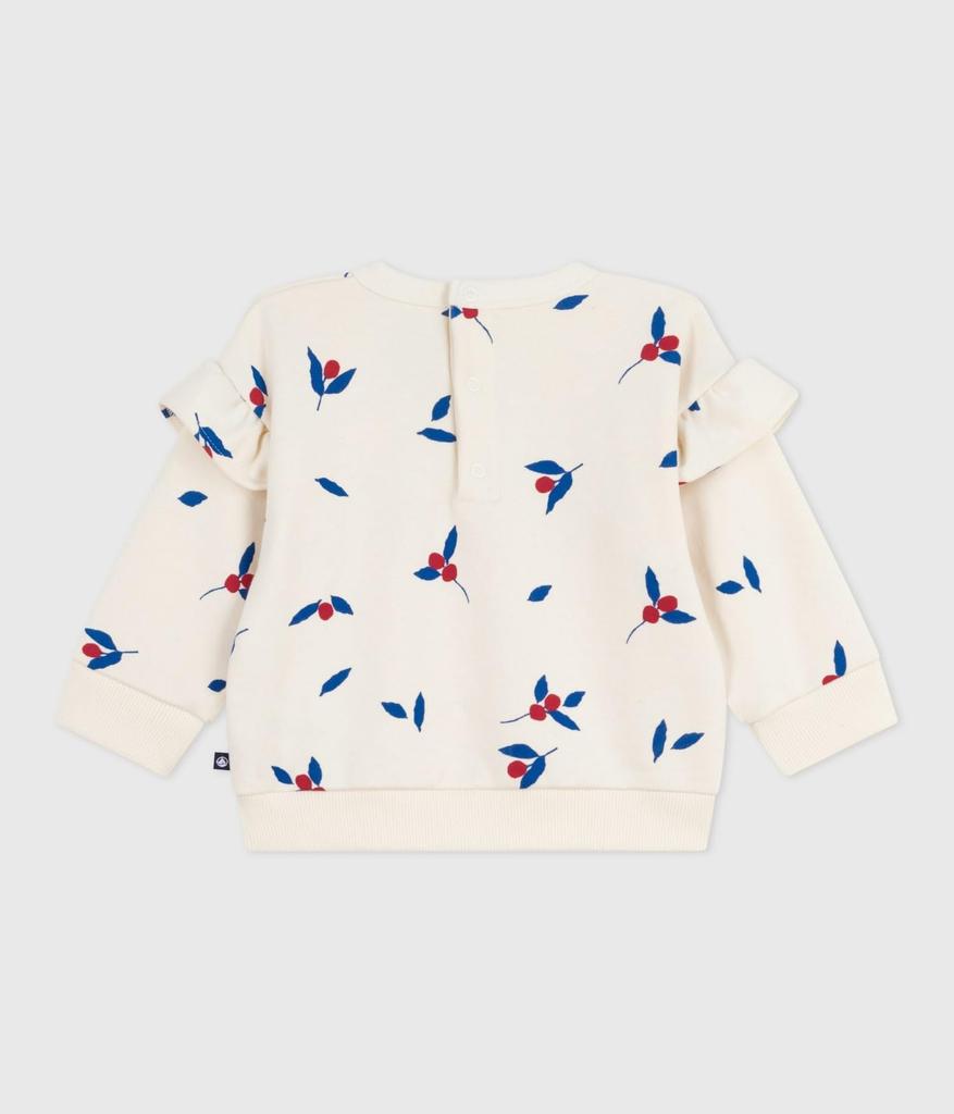 Petit Bateau Sweatshirt Pullover Size 36 95cm A0EE4, Off-White/Multicolor, Months,