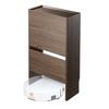 Sanwa Direct Cable Box Roomba Base Wooden Router Storage Robot Vacuum Cleaner Installation 3 Tiers Height 65cm Wood Grain Dark Brown 200-CB025DBRM