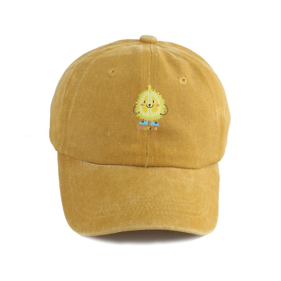 Kids Cartoon Adjustable Baseball Cap Baby Girl Boy Summer Washed Denim Sun Protection Snapback Cap Cute Sun Hats Children 2-6Y