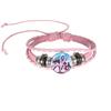 Das Hexenjäger-Team Armband, Zeitstein-Armband, Modisches Rosa-Schwarzes Armband