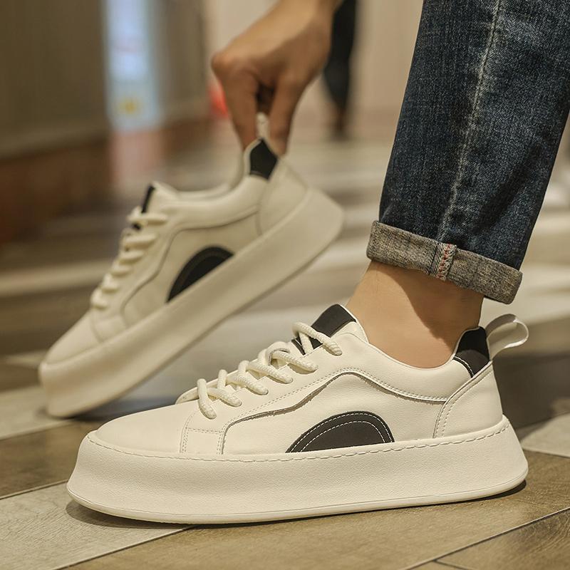 Модные универсальные кроссовки для активного отдыха из кожи — фото 4