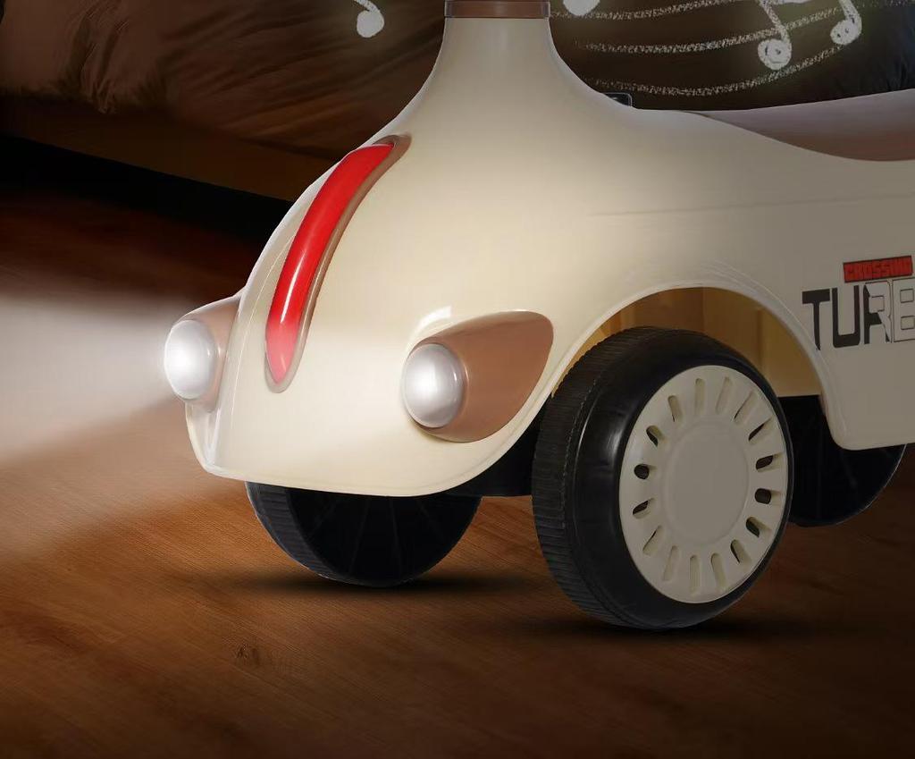 Retro Four-Wheeled Ride-On Twist Scooter for Kids