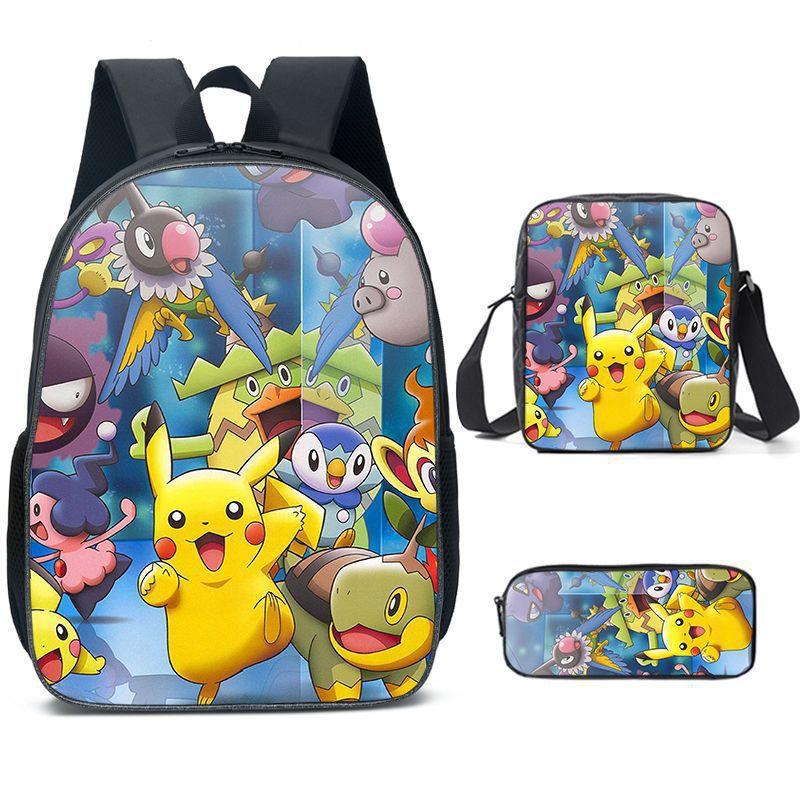 Primary And Secondary School Students Schoolbag Cartoon Backpack Breathable And Wear-Resistant Children'S Backpack Satchel Pencil Bag Set