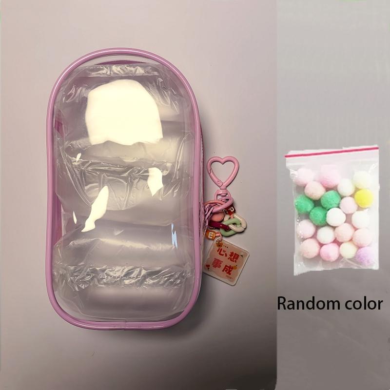 Transparent Protector Case Display Bag for 15/17cm Ropa Labubu Storage Bag Doll Outfit Accessories