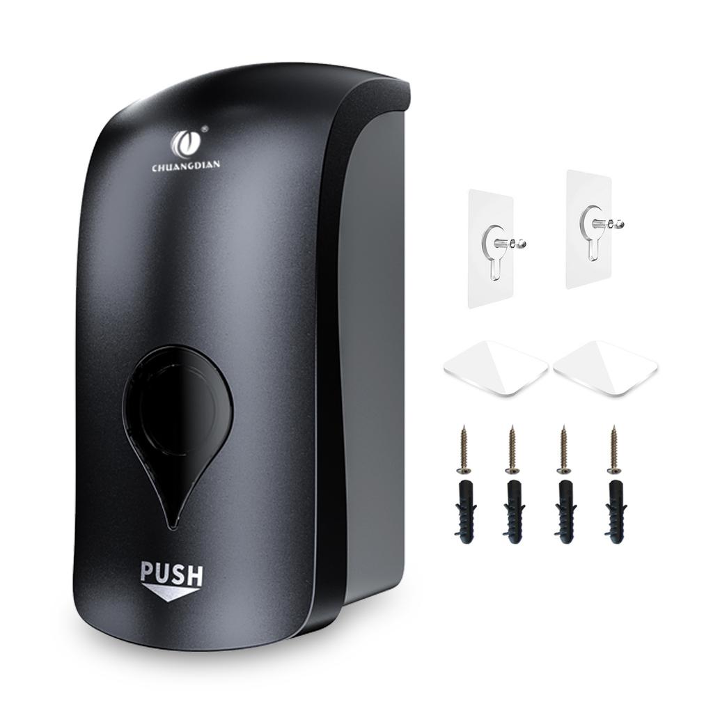 1000ML Foaming Hand Soap Dispenser Wall Mount Kitchen Bathroom Liquid Foam Soap Dispenser White Black Soap Dispenser Plastic